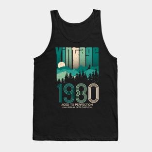 40th birthday gifts for men and women 1980 gift 40 years old Tank Top